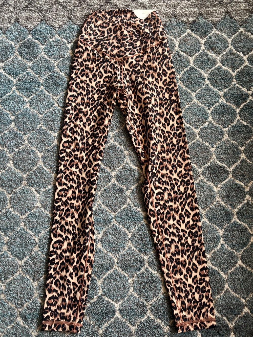 aerie Leopard Print Skinny Jeans - Tan/Black